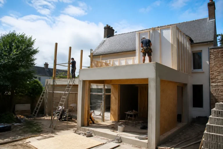 Travaux d'extension pour agrandir la maison grâce à Batievol extension maison fonctionnelle
